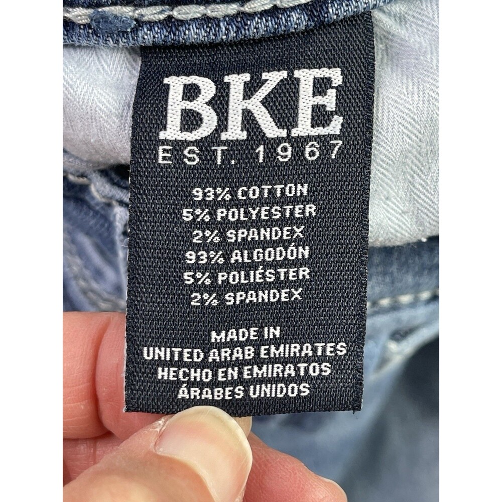 BKE Jake Jeans Mens 30X28 Blue Straight Medium Wash Stretch Comfort Preppy Denim - Picture 7 of 13